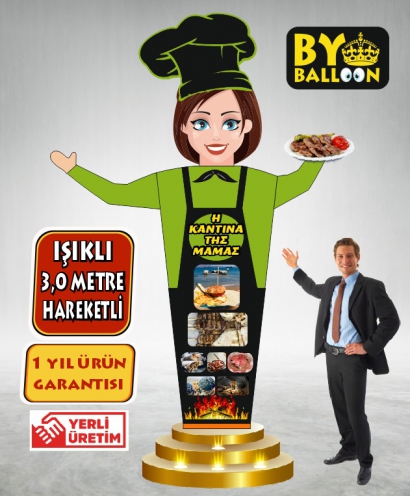 GELGEL BALON AŞÇI KADIN MODEL